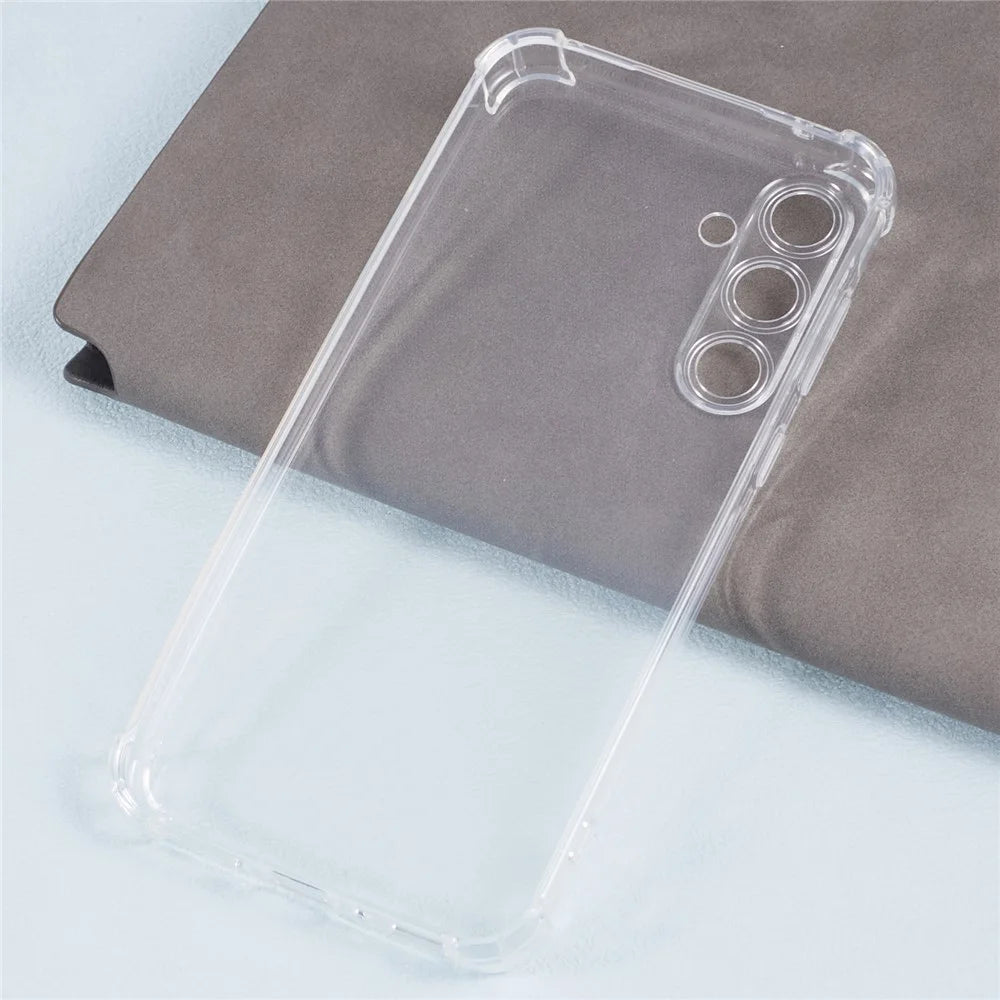 For Samsung Galaxy M55 5G Phone Case Enhanced Four Corner Clear TPU Cover - 3