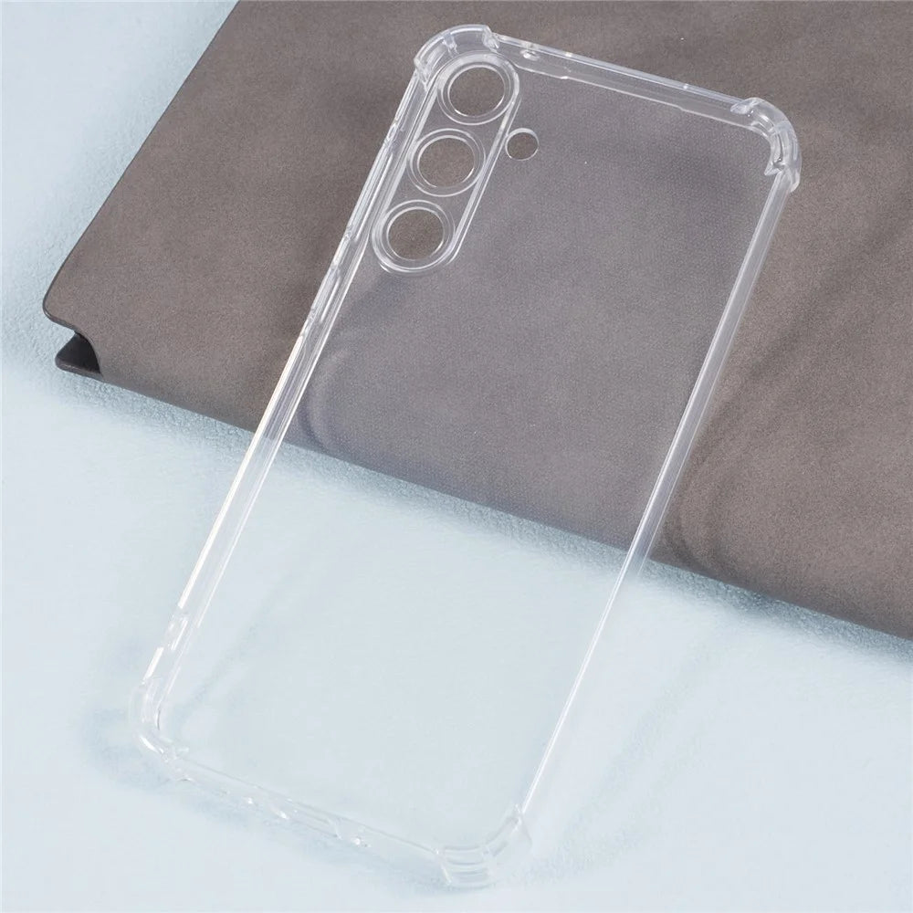 For Samsung Galaxy M55 5G Phone Case Enhanced Four Corner Clear TPU Cover - 4