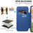 For Google Pixel 9 Pro XL Magnetic Case Rhombus PU Leather Phone Cover - Sapphire - 3