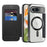 For Google Pixel 9 Magnetic Case RFID Blocking Leather Phone Cover - Black - 2