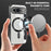 For Google Pixel 9 Magnetic Case RFID Blocking Leather Phone Cover - Black - 5