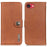 KHAZNEH For iPhone 17e / 16e Wallet Case Cowhide Texture Leather Flip Phone Cover - Brown - 1