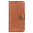KHAZNEH For iPhone 17e / 16e Wallet Case Cowhide Texture Leather Flip Phone Cover - Brown - 7