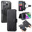 CASENEO MW-03S Magnetic Detachable Phone Cover for 6.9 inch Phone Retro Leather Wallet Stand - Black - 1