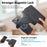 CASENEO MW-03S Magnetic Detachable Phone Cover for 6.9 inch Phone Retro Leather Wallet Stand - Black - 6