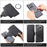 CASENEO MW-03S Magnetic Detachable Phone Cover for 6.9 inch Phone Retro Leather Wallet Stand - Black - 7
