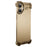 For iPhone 16 Plus Bumper Case Metal Frameless Shockproof Cover with Camera Lens Protector - Gold - 1