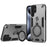 For Samsung Galaxy S24 Ultra Case Rotatable Kickstand PC+TPU Drop Protection Phone Cover - Silver - 1