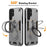 For Samsung Galaxy S24 Ultra Case Rotatable Kickstand PC+TPU Drop Protection Phone Cover - Silver - 2