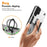 For Samsung Galaxy S24 Ultra Case Rotatable Kickstand PC+TPU Drop Protection Phone Cover - Silver - 3