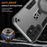 For Samsung Galaxy S24 Ultra Case Rotatable Kickstand PC+TPU Drop Protection Phone Cover - Silver - 7