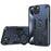 For iPhone 14 Plus Case Rotatable Kickstand PC+TPU Drop Protection Phone Cover - Blue - 1