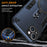 For iPhone 14 Plus Case Rotatable Kickstand PC+TPU Drop Protection Phone Cover - Blue - 7