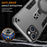 For iPhone 15 Plus Case Rotatable Kickstand PC+TPU Drop Protection Phone Cover - Silver - 7