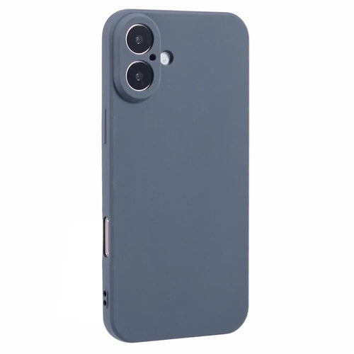 For iPhone 16 Case Matte TPU Non-Slip Protective Phone Cover - Grey - 1