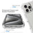 For iPhone 16 Pro Case TPU+PC Full Protection Shockproof Phone Cover with PET Screen Guard - Transparent - 4
