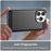 For iPhone 16 Pro Max Case Carbon Fiber Texture TPU Brushed Phone Cover - Black - 5