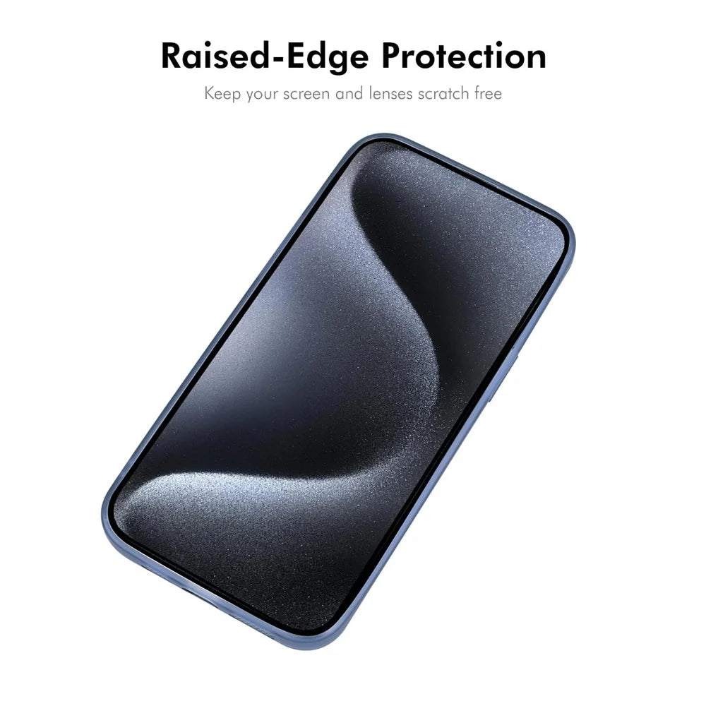 ENKAY HAT PRINCE For iPhone 14 Plus Case Matte TPU Phone Cover with Lens Film - Blue - 2