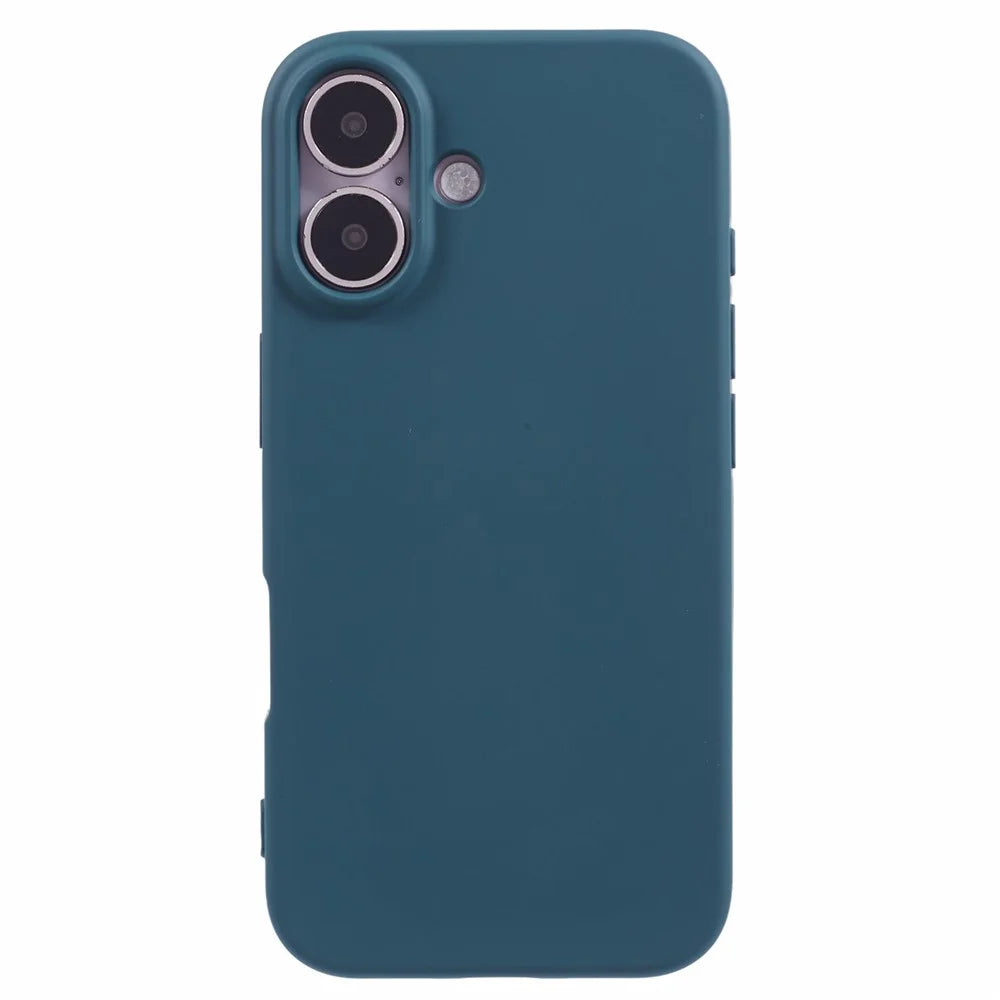 For iPhone 16 Case Arc Edge 2.0mm TPU Protective Phone Cover - Midnight Green - 3
