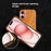 For iPhone 16 Case Calf Texture PU Leather Hard PC Protective Phone Cover - Orange - 4