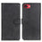 For iPhone 17e / 16e Stand Wallet Case Cowhide Texture Leather Phone Cover - Black - 1