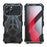 LUPHIE For iPhone 16 Pro Max Case Sports Car Design Shockproof Metal+TPU Phone Cover with Screen Protector - Black - 1