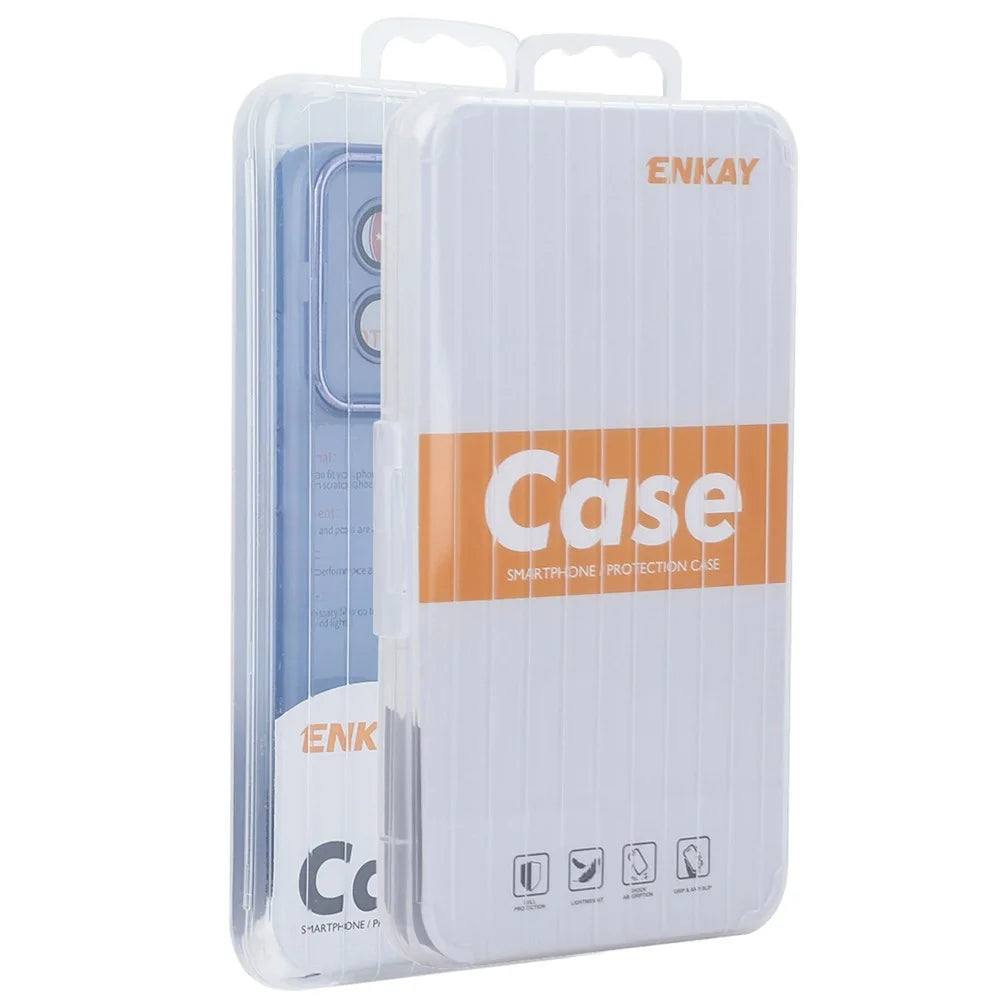 ENKAY HAT PRINCE For iPhone 15 Case Matte TPU Phone Cover with Lens Film - Blue - 6
