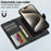 LC.IMEEKE L2 Series for iPhone 15 Case PU Leather Wallet Detachable Magnetic Phone Cover - Black - 2