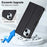 LC.IMEEKE L2 Series for iPhone 15 Case PU Leather Wallet Detachable Magnetic Phone Cover - Black - 3