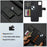 LC.IMEEKE L2 Series for iPhone 15 Case PU Leather Wallet Detachable Magnetic Phone Cover - Black - 4