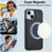 LC.IMEEKE L2 Series for iPhone 15 Case PU Leather Wallet Detachable Magnetic Phone Cover - Black - 7