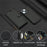 LC.IMEEKE L2 Series for iPhone 14 / 13 Case PU Leather Wallet Detachable Magnetic Phone Cover - Black - 5