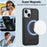 LC.IMEEKE L2 Series for iPhone 14 / 13 Case PU Leather Wallet Detachable Magnetic Phone Cover - Black - 7
