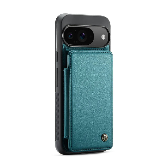 For Google Pixel 10 Pro / 10 / 9 Pro / 9 Phone Case CASEME C22 Leather Back Cover with RFID Blocking Card Slots - Green - 4