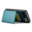 JEEHOOD J05 For Google Pixel 9 / Pixel 9 Pro Case Leather Mobile Cover with Detachable Magnetic Card Bag - Cyan - 3