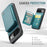 JEEHOOD J05 For Google Pixel 9 / Pixel 9 Pro Case Leather Mobile Cover with Detachable Magnetic Card Bag - Cyan - 5