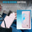 JEEHOOD J05 For Samsung Galaxy S23 Case Leather Mobile Cover with Detachable Magnetic Card Bag - Pink - 7