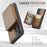 JEEHOOD J05 For Samsung Galaxy A13 5G Case Leather Mobile Cover with Detachable Magnetic Card Bag - Brown - 6