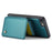 JEEHOOD J05 For iPhone SE (2022) / SE (2020) / 8 / 7 / 6s / 6 Case Leather Mobile Cover with Detachable Magnetic Card Bag - Cyan - 3