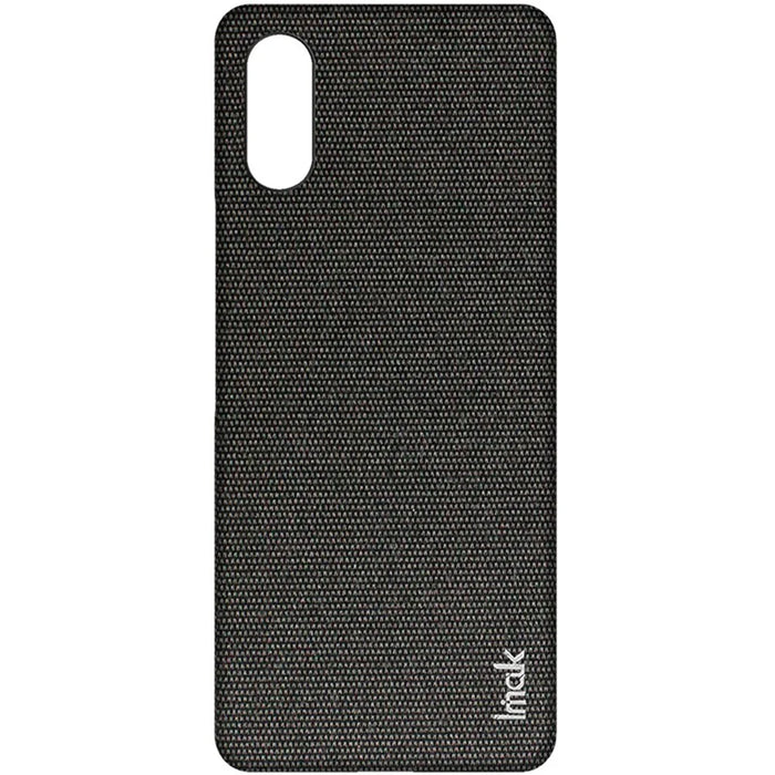IMAK Ruiyi Series for Sony Xperia 10 VI Case Fabric Texture Leather+PC Phone Back Cover - Black - 5