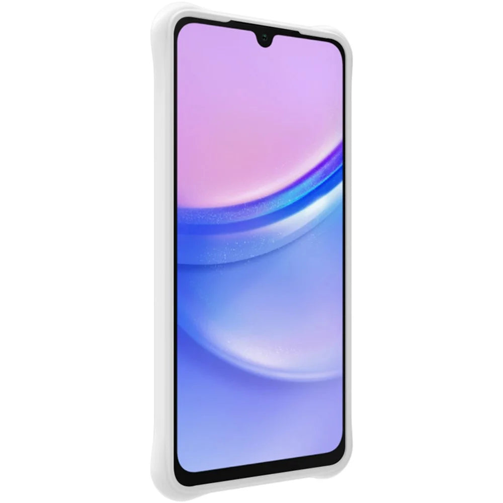 IMAK UC-6 Series for Samsung Galaxy A06 4G Case Water Drop Texture Anti-Skid Matte TPU Cover - Matte White - 5