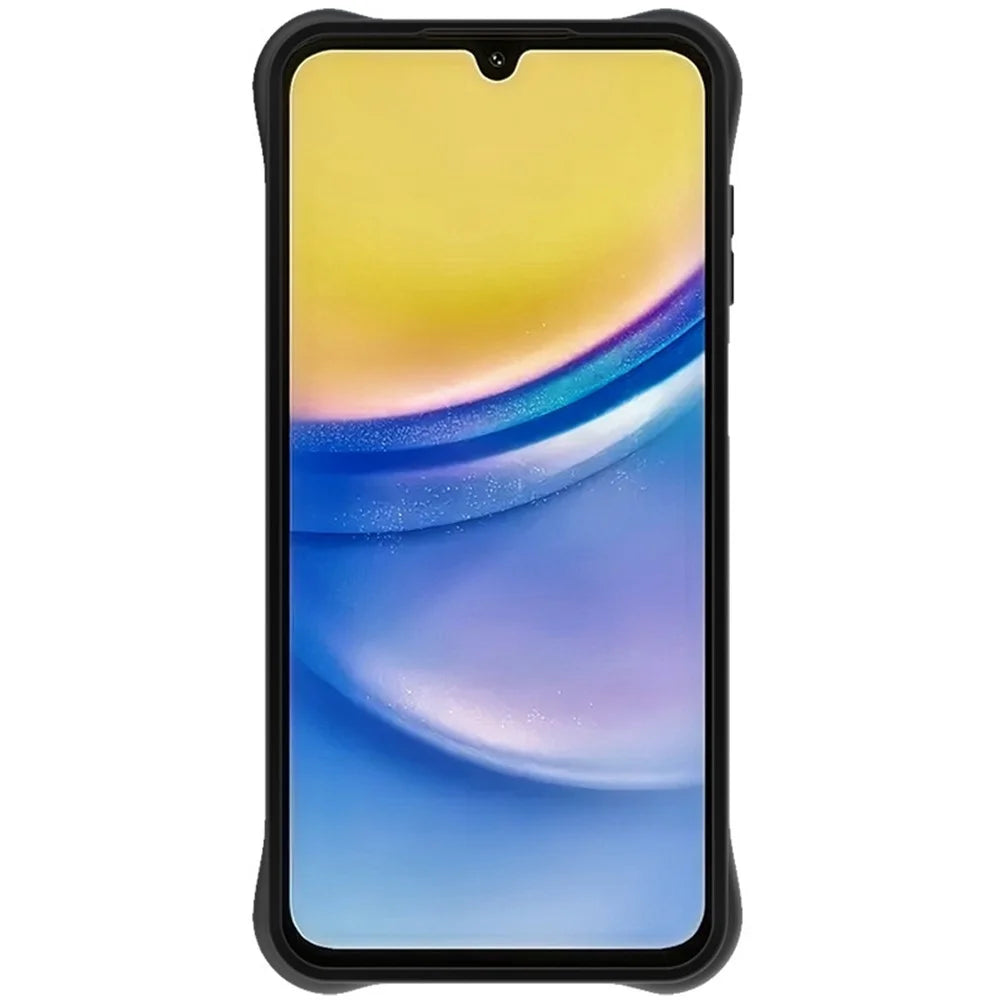 IMAK UC-6 Series for Samsung Galaxy A16 Case Water Drop Texture Anti-Skid Matte TPU Cover - Matte Black - 3