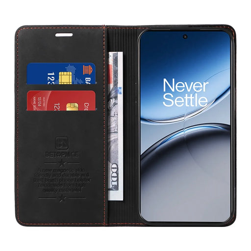 BETOPNICE 003 For OnePlus Nord 4 Wallet Case Leather Phone Cover with Stand - Black - 2