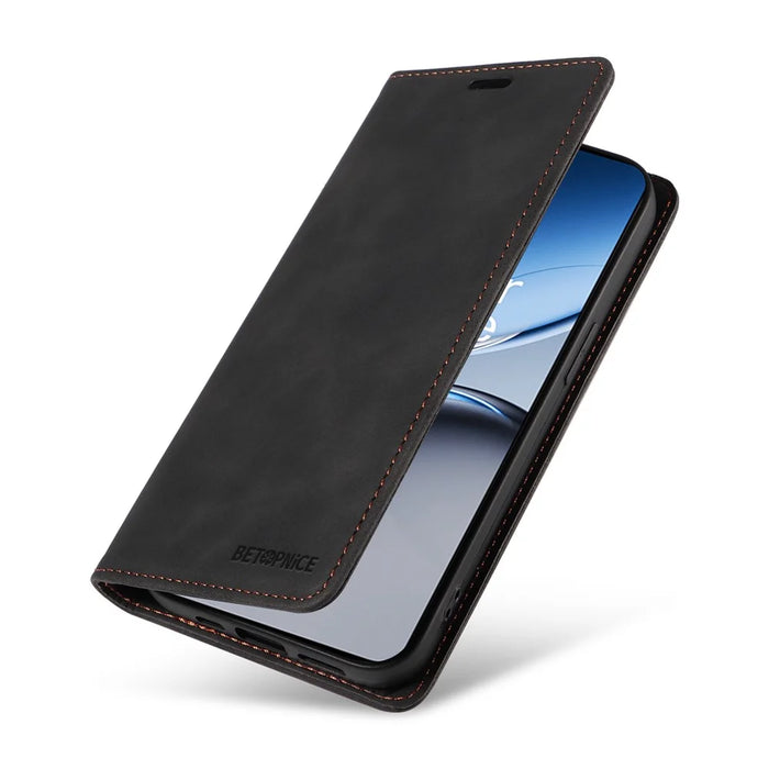 BETOPNICE 003 For OnePlus Nord 4 Wallet Case Leather Phone Cover with Stand - Black - 5