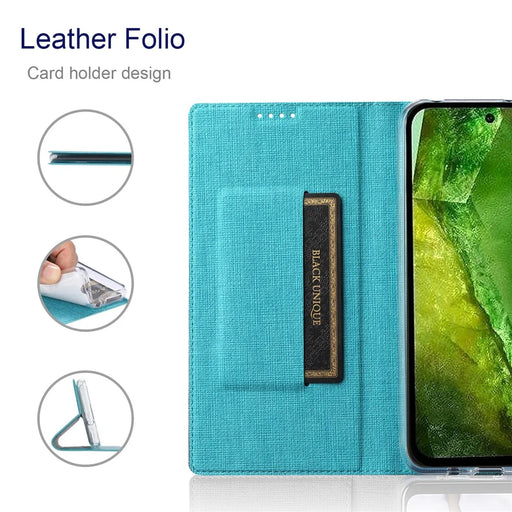 VILI DMX Series For Google Pixel 9 Pro / Pixel 9 Case Card Slot PU Leather Stand Phone Cover - Blue - 2