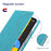 VILI DMX Series For Google Pixel 9 Pro / Pixel 9 Case Card Slot PU Leather Stand Phone Cover - Blue - 4