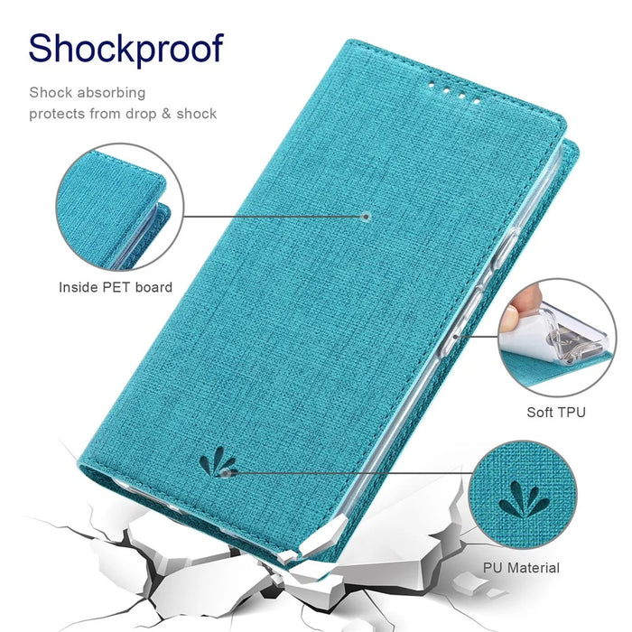 VILI DMX Series For Google Pixel 9 Pro / Pixel 9 Case Card Slot PU Leather Stand Phone Cover - Blue - 6