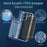 For iPhone 16 Pro Max Clear Case TPU+PC+Acrylic Cell Phone Case with Card Holder - 5