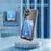 For iPhone 16 Clear Case TPU+PC+Acrylic Cell Phone Case with Card Holder - 3