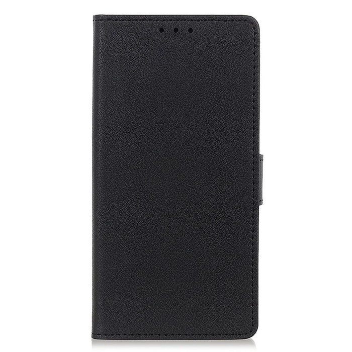 For iPhone 17e / 16e Case PU Leather Stand Wallet Phone Cover - Black - 6